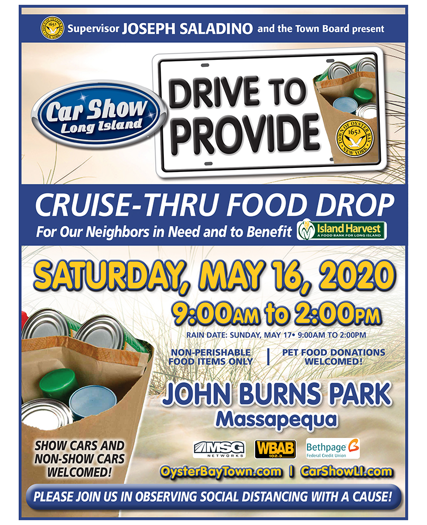 Town of Oyster Bay Food Drive - May, 16, 2020