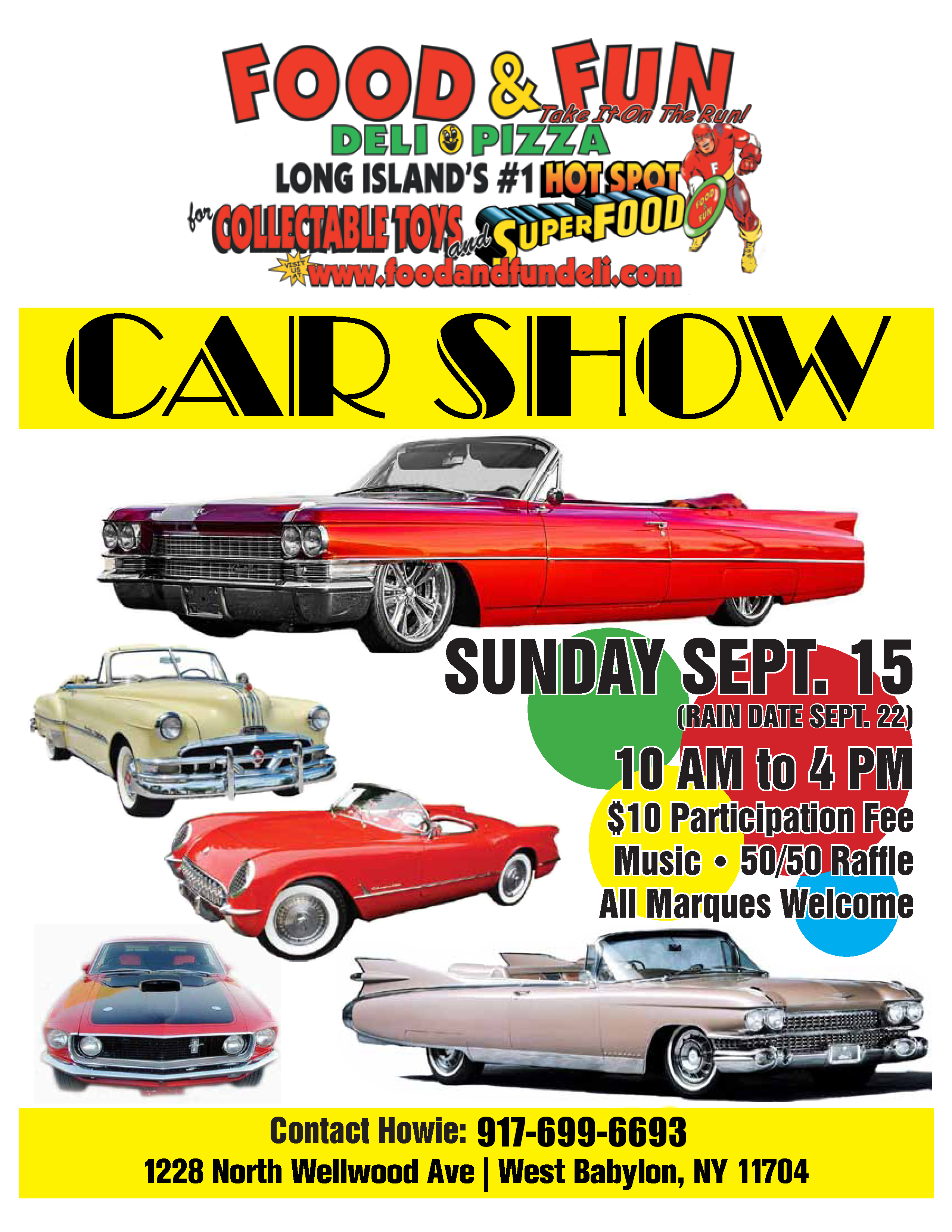 2019 Cadillac Club of LI Car Show Flyer 9 15 19